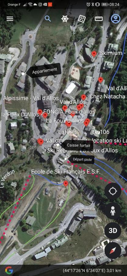 La Foux D'Allos - Studio 4 Couchages, Tres Proche Centre Station Buitenkant foto
